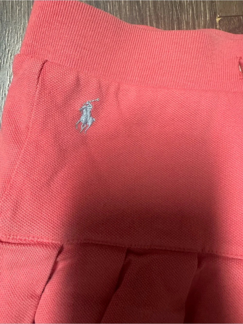 Ralph Lauren Coral Ruffle Knit Mini Skirt